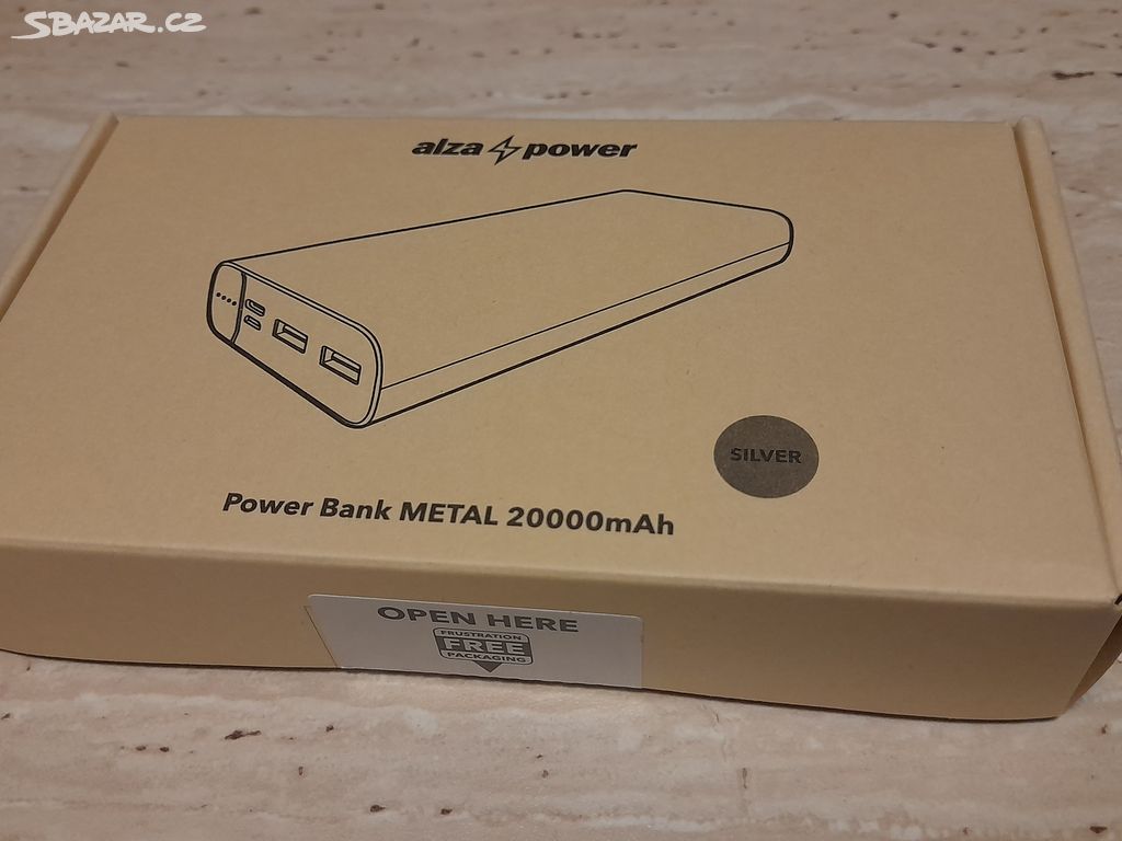 Powerbanka AlzaPower Metal 20000mAh