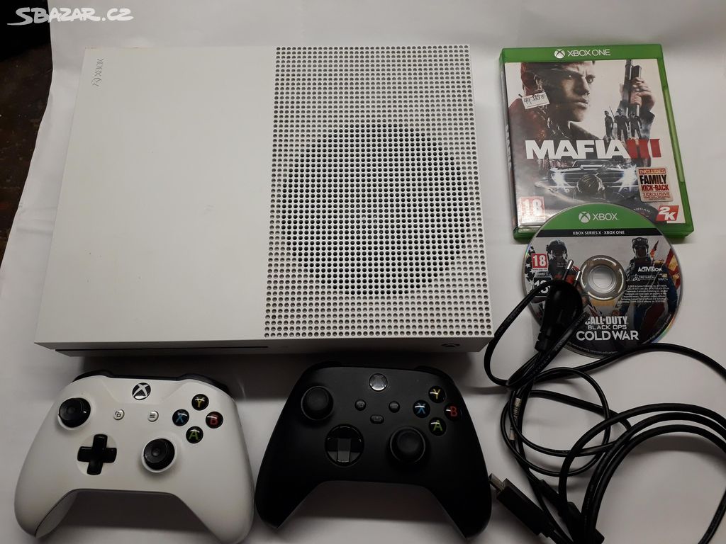 Xbox One S - HDD 1TB, 2 x ovladač, 2 hry