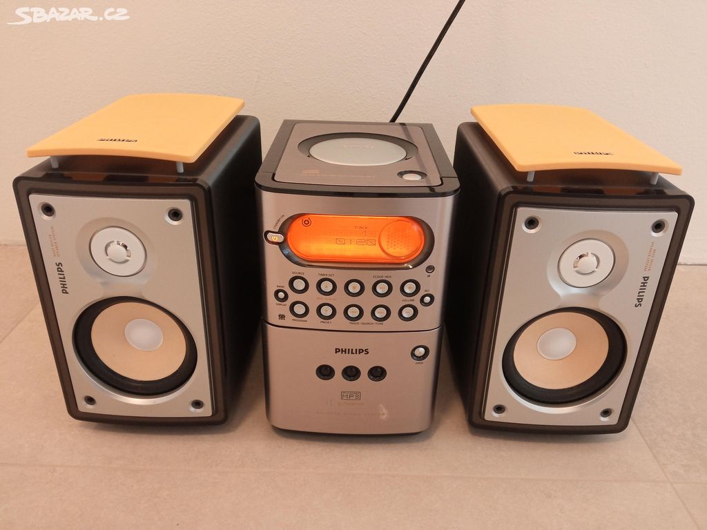 HIFI VĚŽ PHILIPS MC-M250 CD+MC+AUX PLNĚ FUNKČNÍ