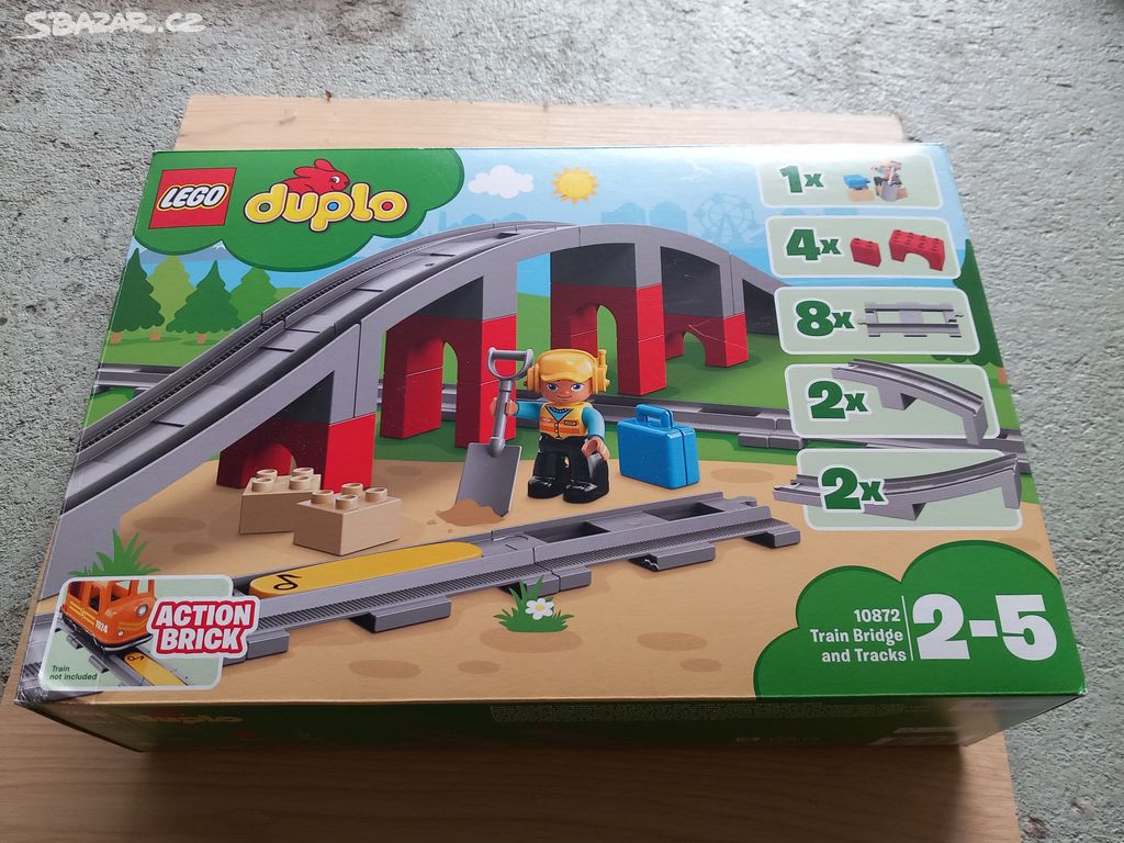 Lego Duplo 10872 Doplňky k vláčku most a koleje