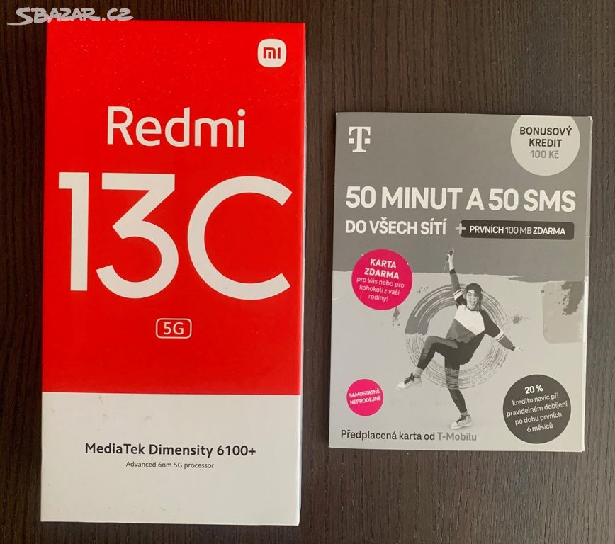 Mobilní telefon Redmi 13C 5G Starry Black 4GB RAM