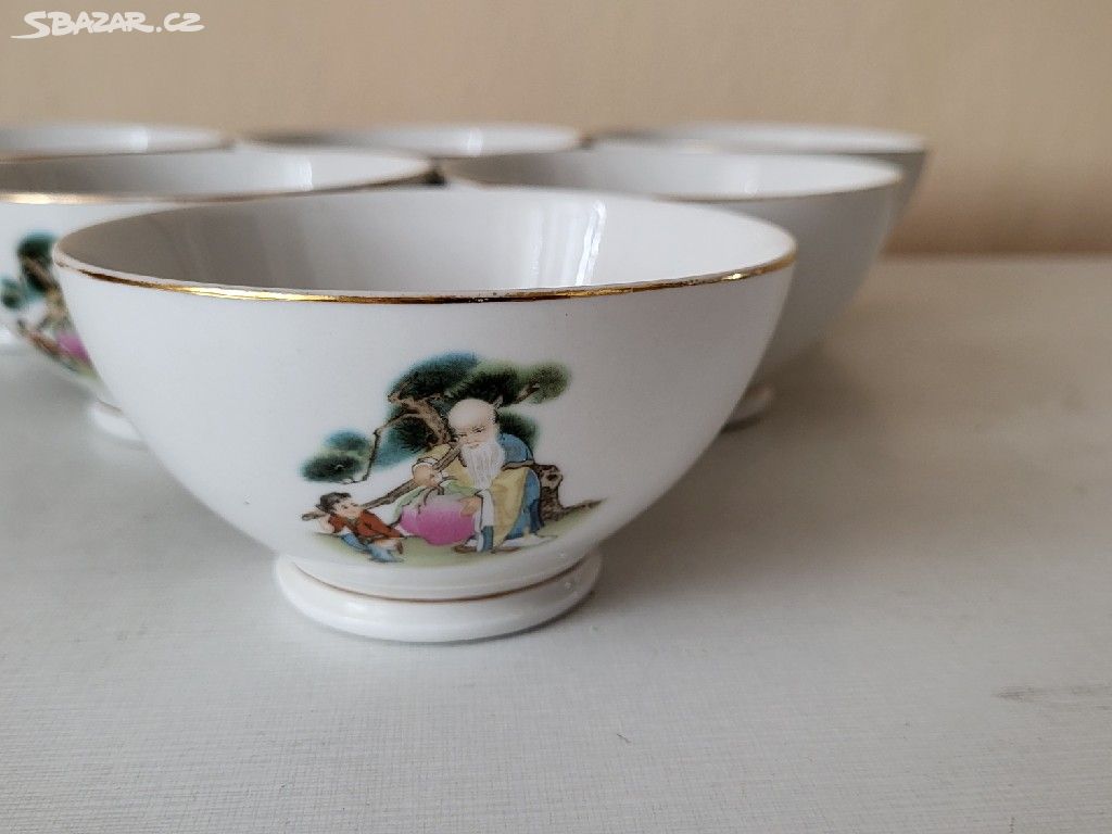 SADA ČÍNSKÝCH PORCELÁNOVÝCH MISEK, 6 ks