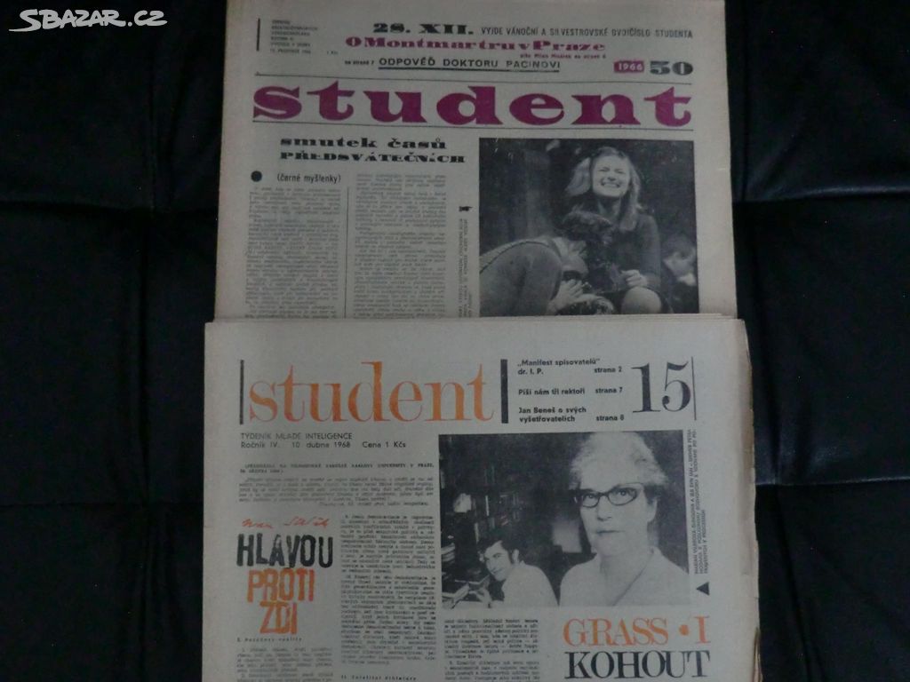 STUDENT 1966 (č. 50) 1968 a 1968 (č. 15)