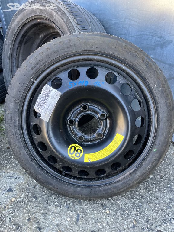 Dojezdové kolo Opel rezerva 5x110 16 Meriva B