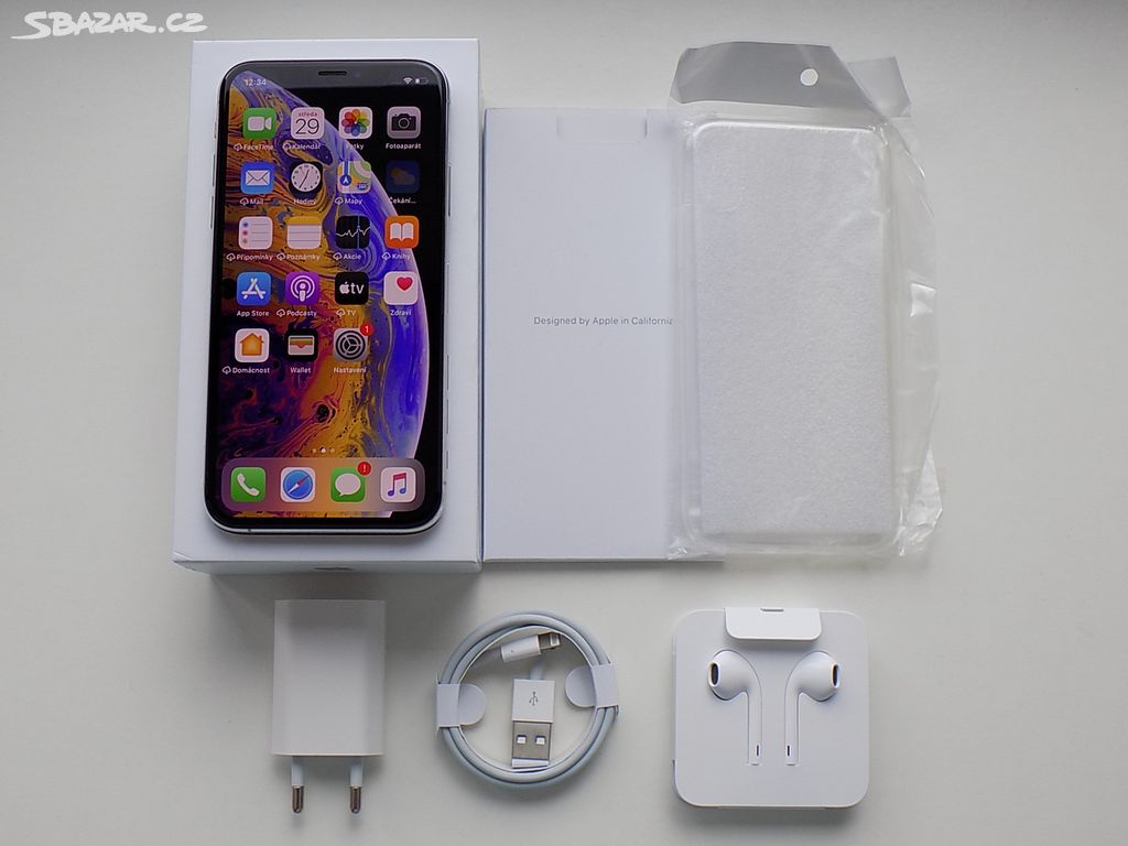 APPLE iPhone XS 64GB Silver - ZÁRUKA - 100% BAT.