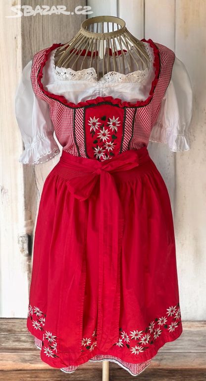 dámské šaty v selském dirndl stylu vel. 38