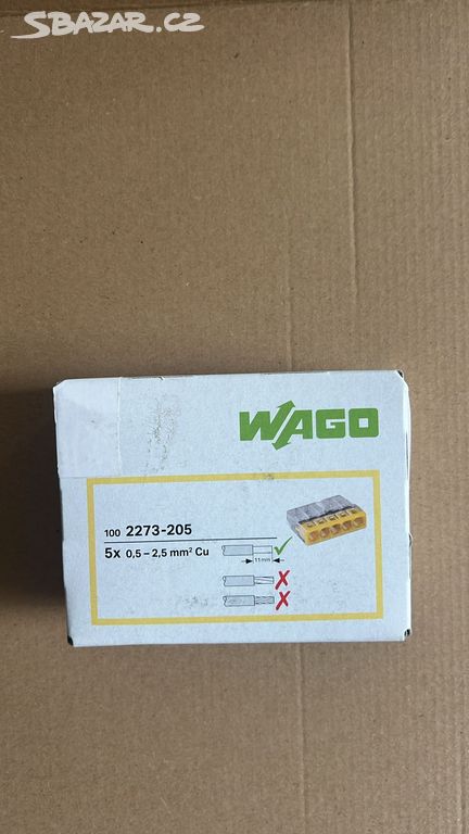 Rychlospojka Wago 0,5-2,5 mm / 5 , 100 ks