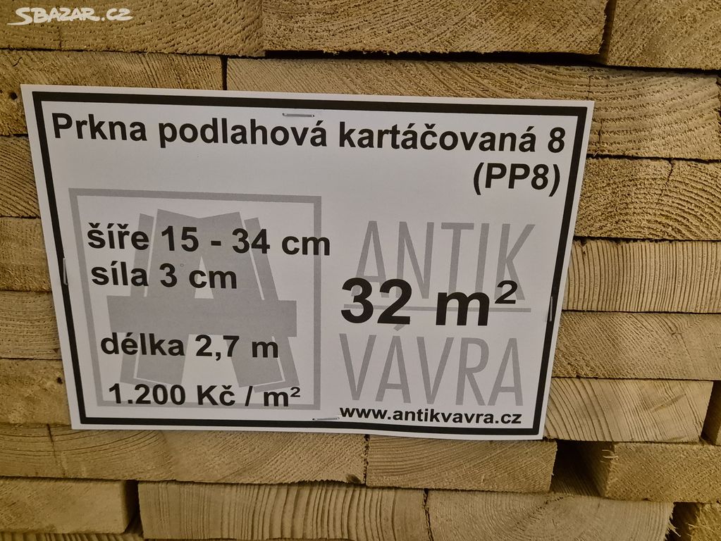 Prkna podlahová kartáčovaná 8