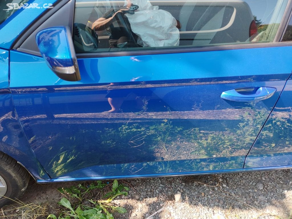 Dveře levé přední Škoda fabia 3 bez zrcátka