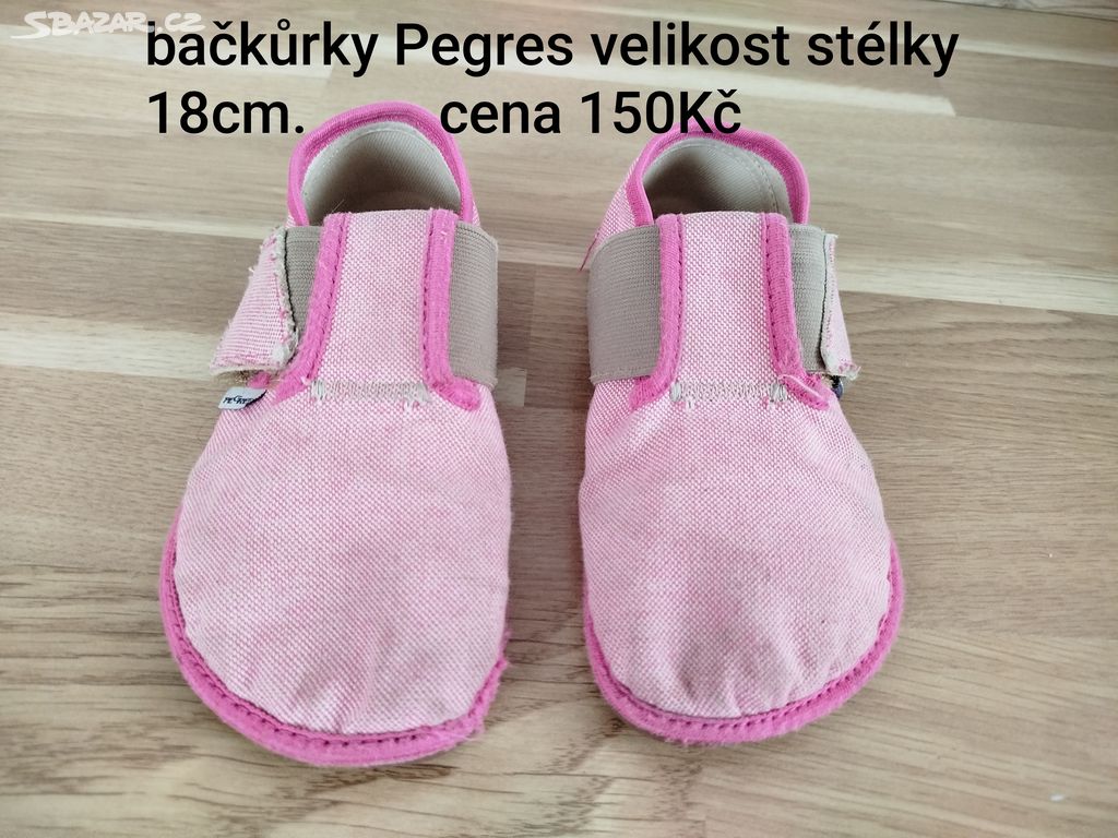 Dětské Barefoot růžové bačkůrky Pegres