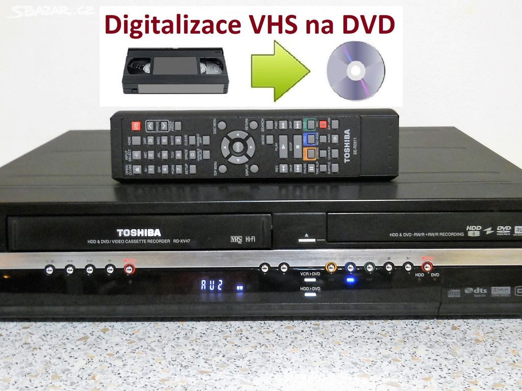 VHS-HDD-DVD rekordér Toshiba RD-XV47