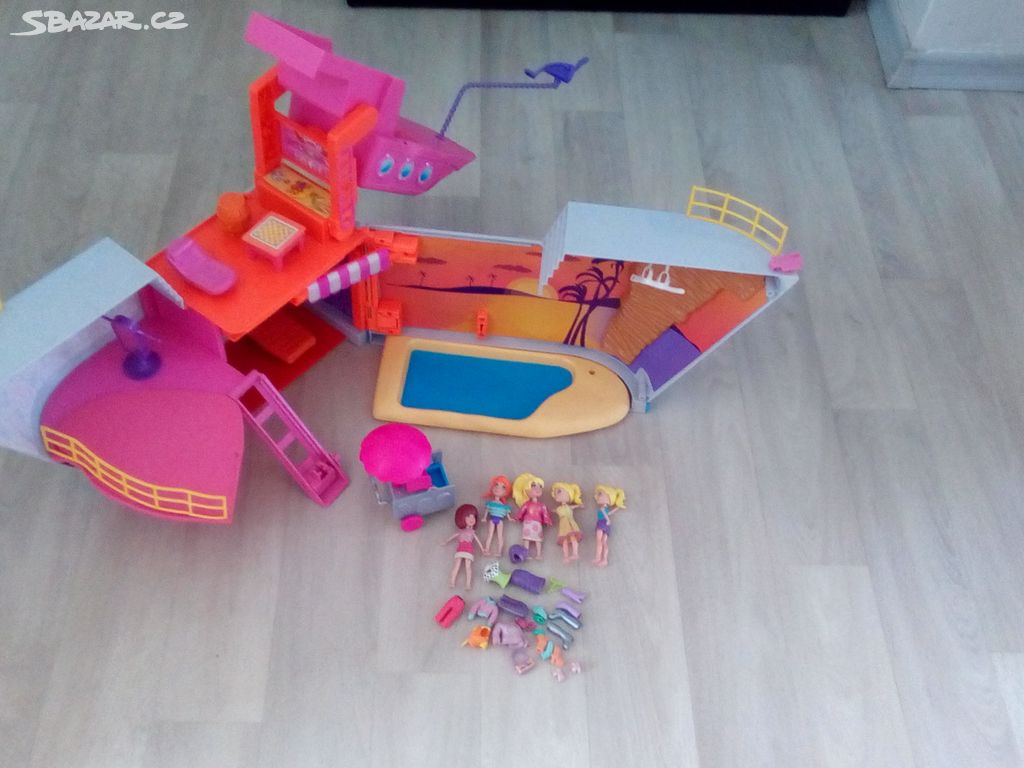 Polly Pocket- loď, mix.