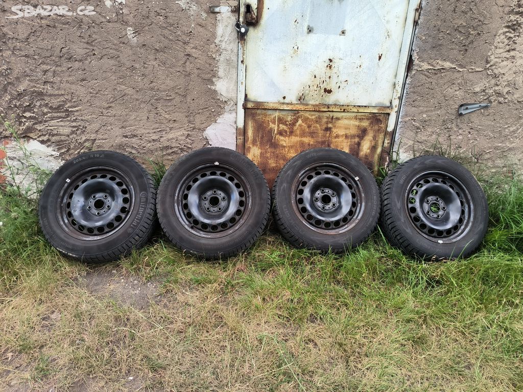 Plechové disky 5X112 6,5JX16H2+zimní 205 60 16 6mm