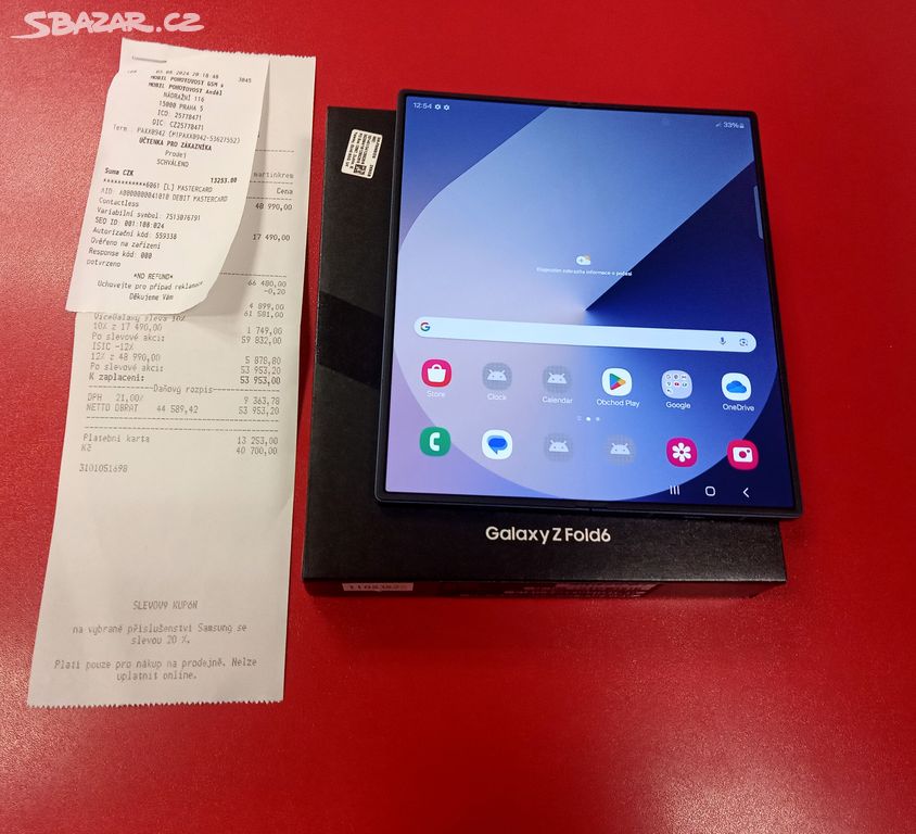 Samsung Galaxy Z Fold6 12GB/256GB záruka 23 měs.