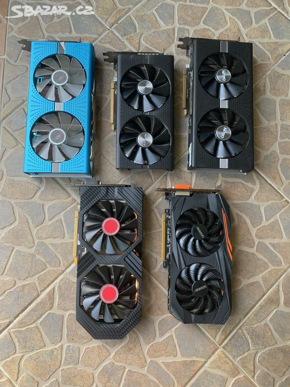 Grafické Herní Karty AMD Radeon RX 580, 570, 470