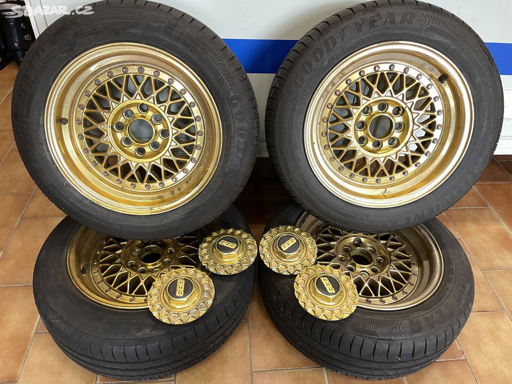 15" alu kola replika BBS rozteč 4x114.3 a 4x100