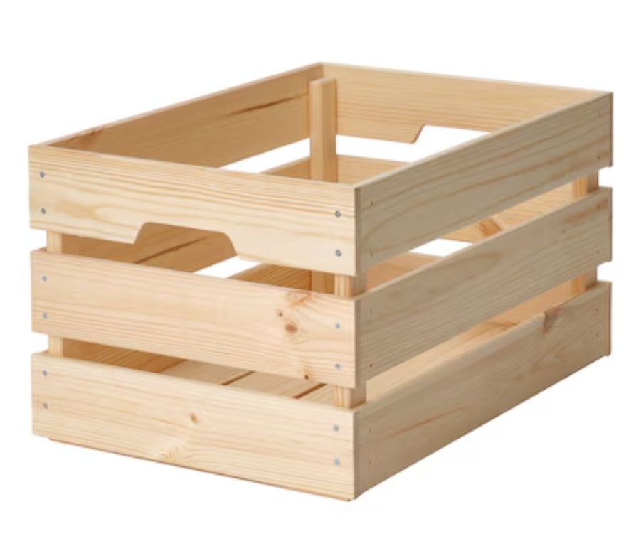 NOVÉ bedýnka dřevěná KNAGGLIG Ikea úložný box