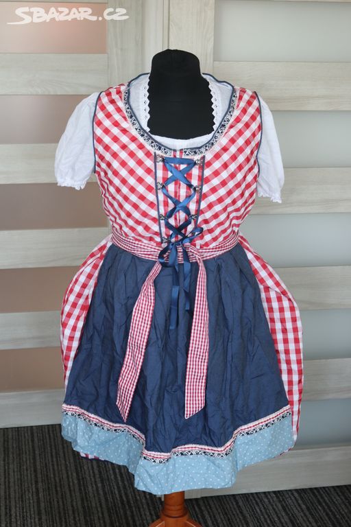 Kostým kroj dirndl červený vel.XXL