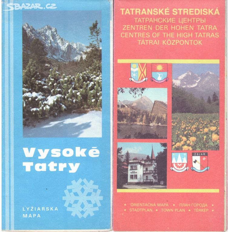 2 mapy Vysoké Tatry