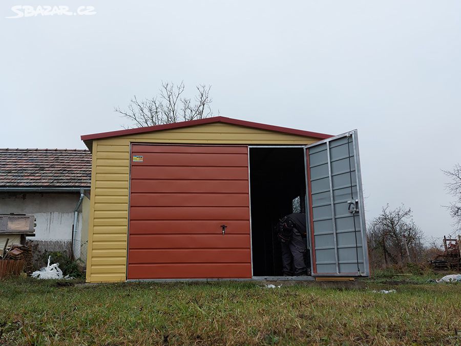 Plechová garáž 4x6m PREMIUM , barva RAL libovolná