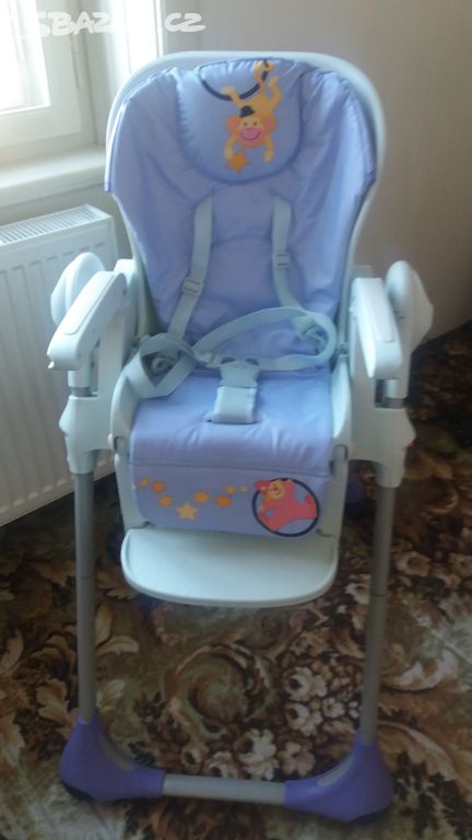 Jídelní židle/ židlička Chicco Polly s pultíkem