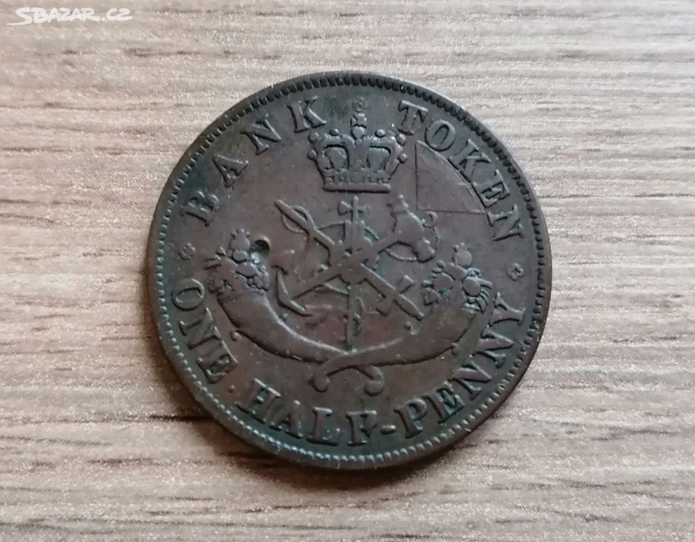 Kanada 1/2 Penny 1852 mince kolonie Upper Canada