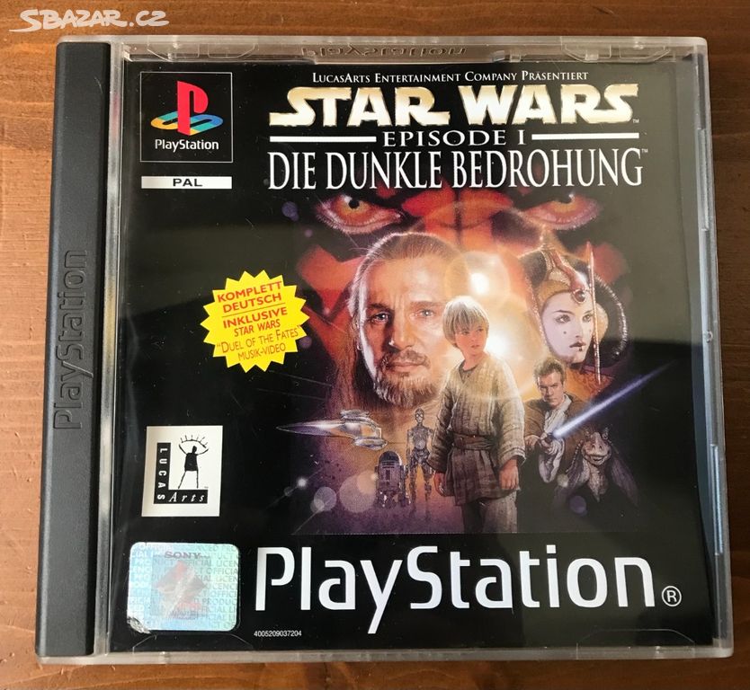 Hra Sony PS 1 STAR WARS EPISODE 1 DIE DUNKLE BEDRR