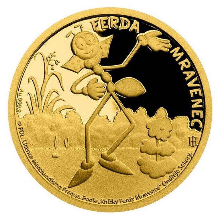 Sběratelská série mincí - Ferda Mravenec ve zlatě