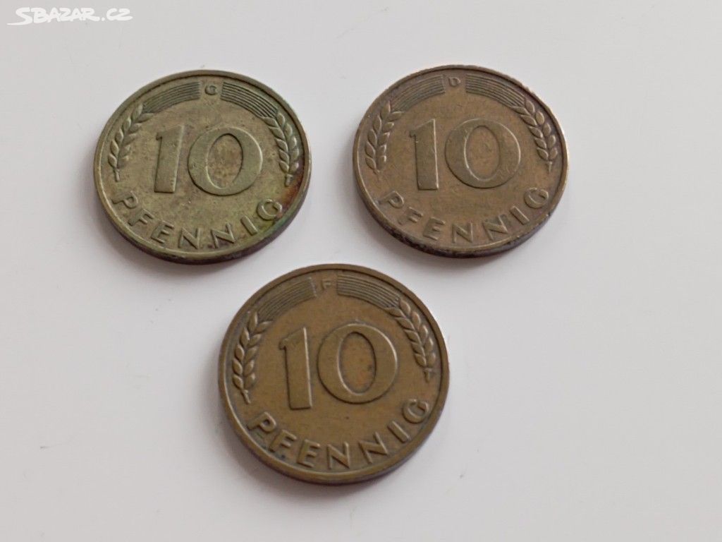 10 pfennigy 1949 vzácné