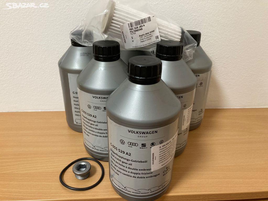 DSGoriginál olej, filtr a zátka 7 stupňový automat