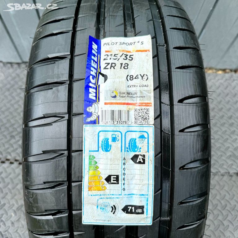 215/35/18 - 1ks Michelin Pilot Sport 4S letní pneu