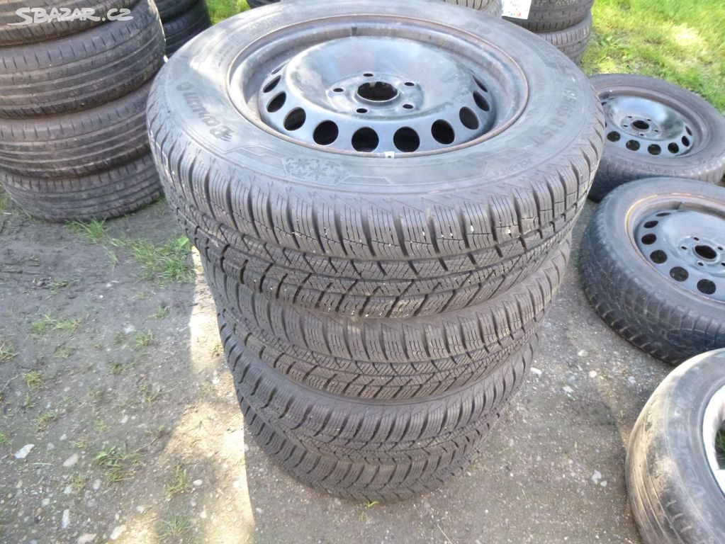 4x disk (5x112) zimní pneu 195/65 r15 (8 mm)