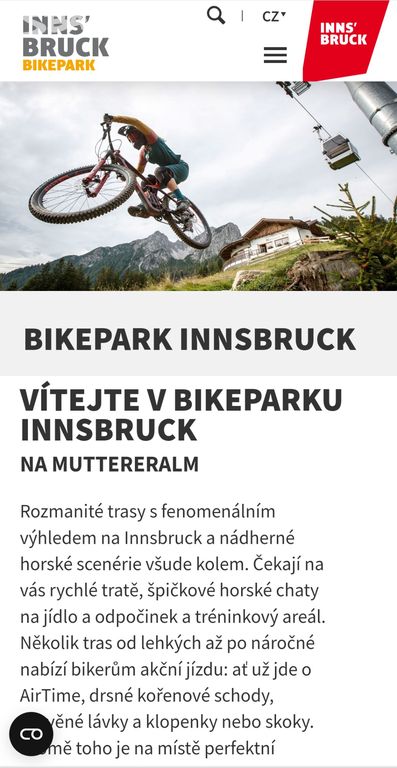 Voucher na celodenní vstup Bikepark Innsbruck Rako