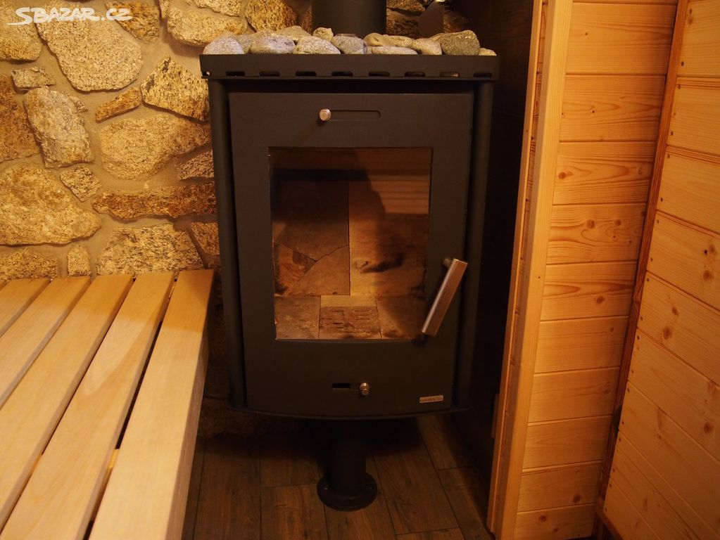 Designová krbová kamna, saunová kamna na dřevo