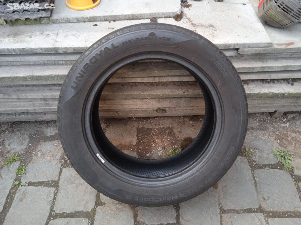 1x letni uniroyal 225/55 R17 XL, vzorek 4,5mm