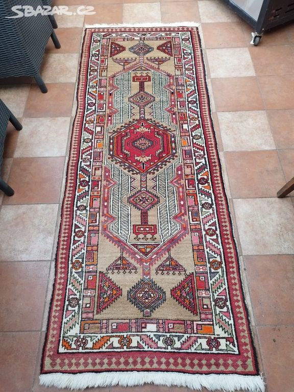 Starožitný perský koberec orig 230 x 90 cm Top