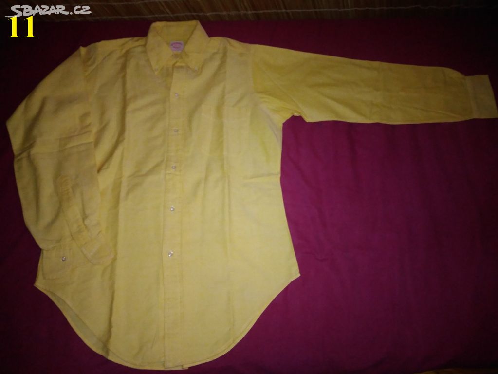 Žlutá bavlněná košile
