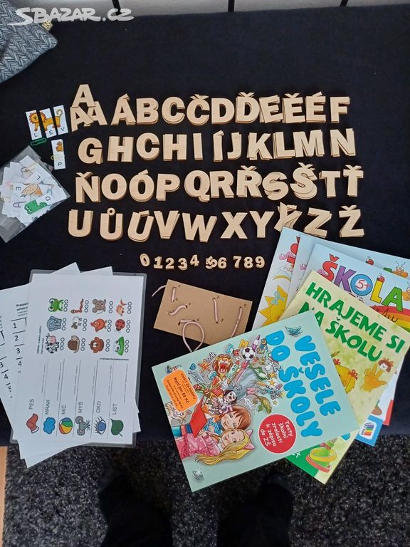 Česká abeceda dřevěná + aktivity pro předškoláky