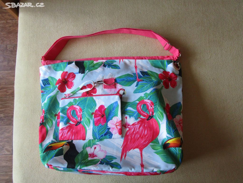 Nová krásná plážová taška + kosmetická taštička
