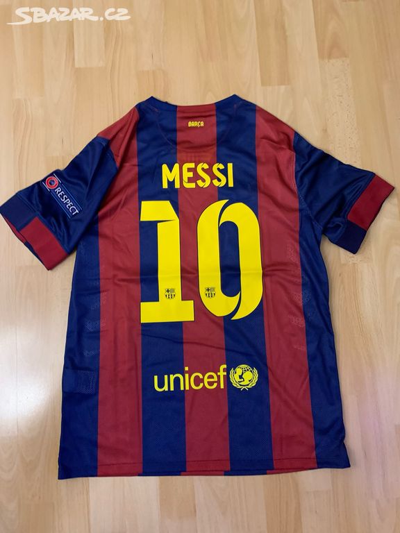 Různé dresy Lionel Messi a FC Barcelona