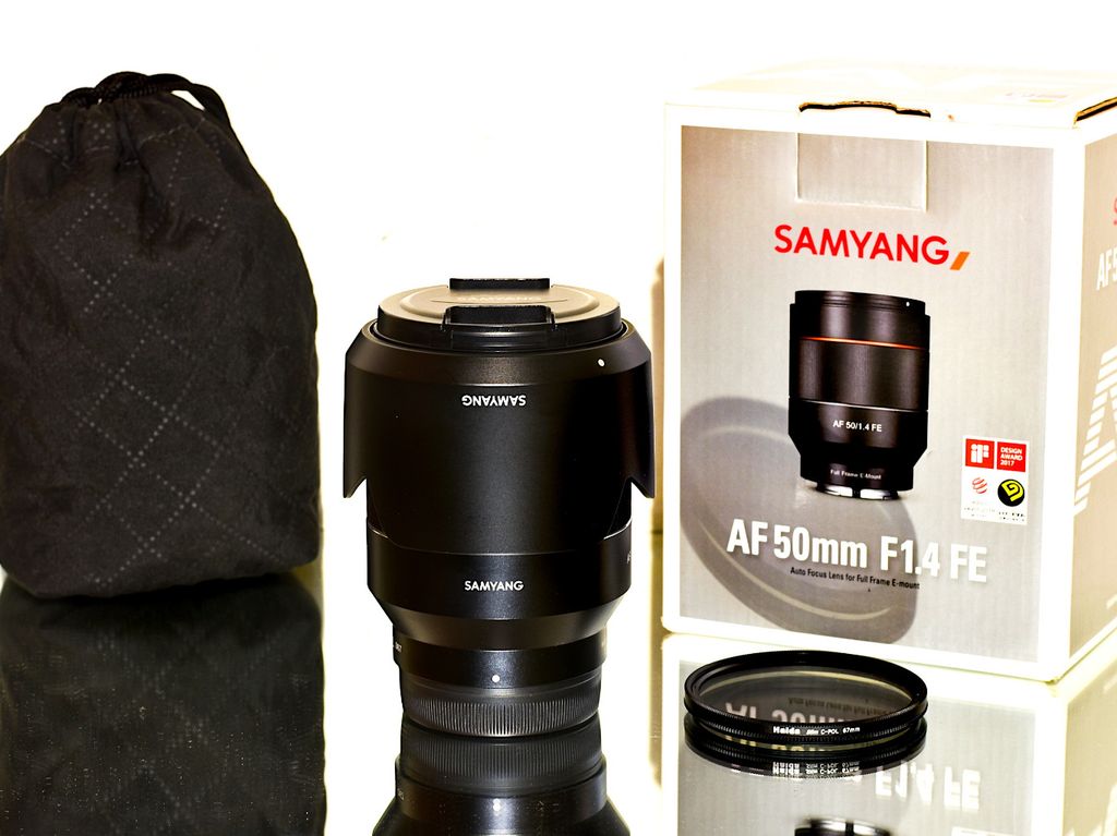 Sony E Samyang AF 50mm F/1.4 FE + CPL NEPOUŽITÝ