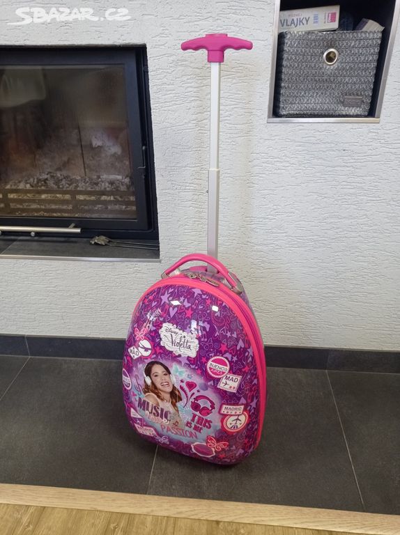 Dětský holčičí skořepinový kufr Disney, top stav