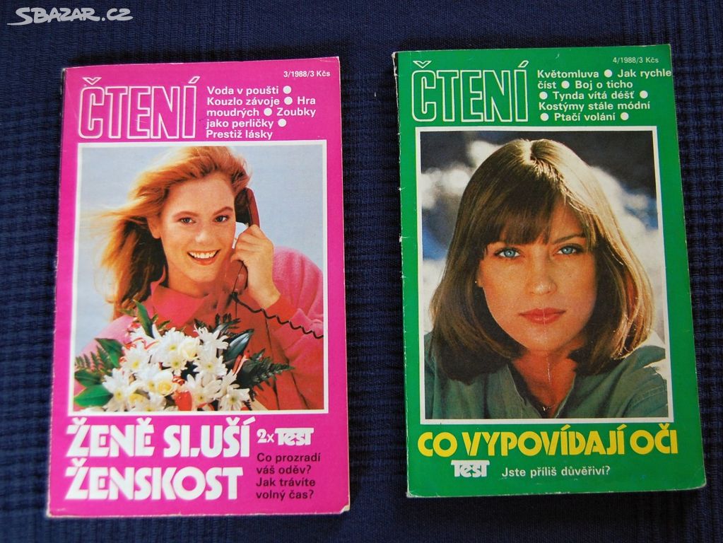 2x brožura (časopis) ČTENÍ č.3 a 4/1988