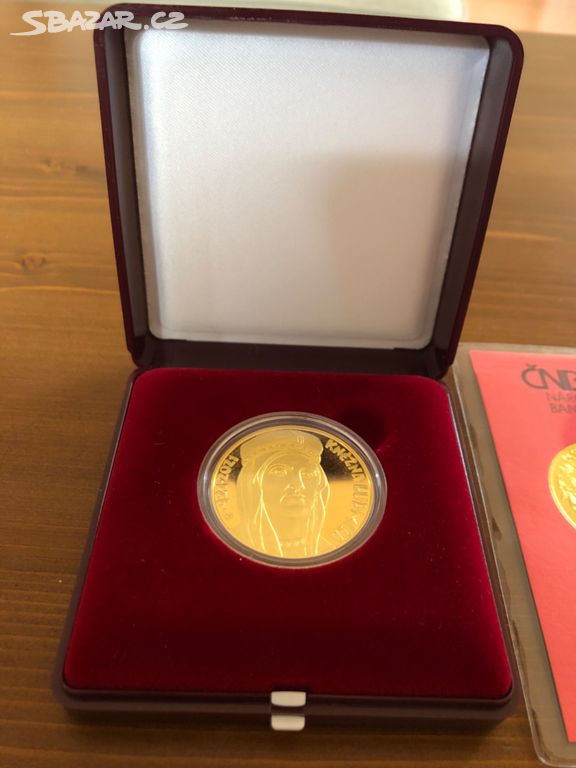 Zlatá mince ČNB - kněžna Ludmila 10 000 Kč - PROOF