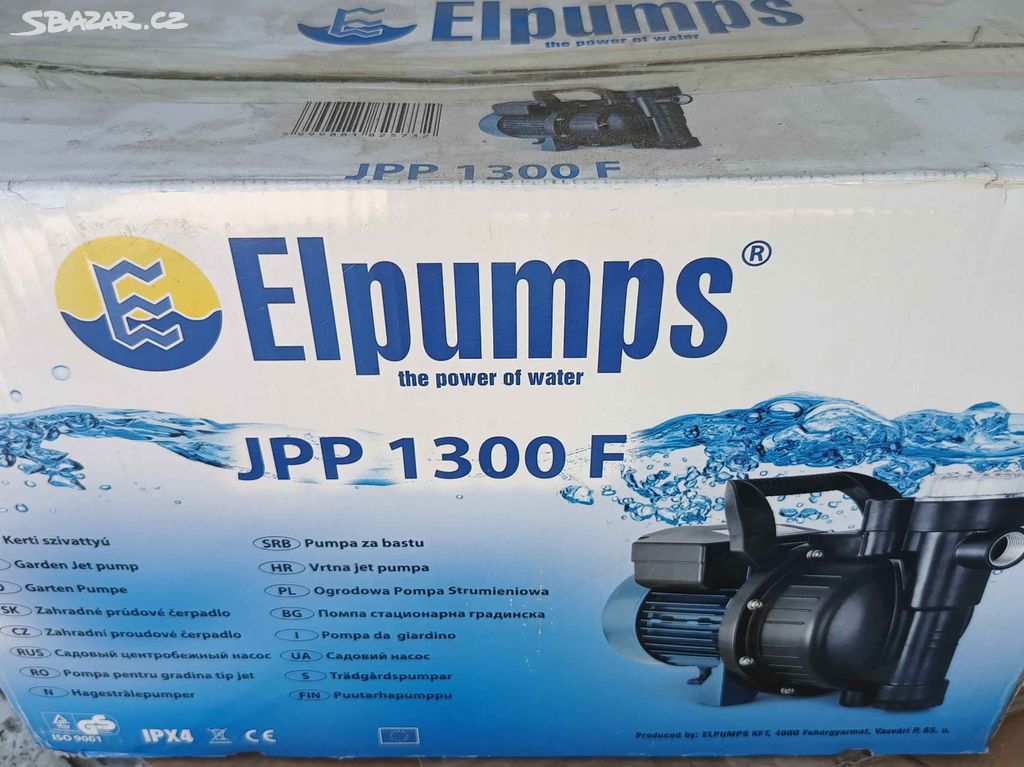 Zahradní čerpadlo Elpumps JPP 1300 F - nové