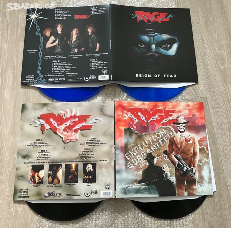 Rage Reign of fear Execution guarranteed 2LP vinyl