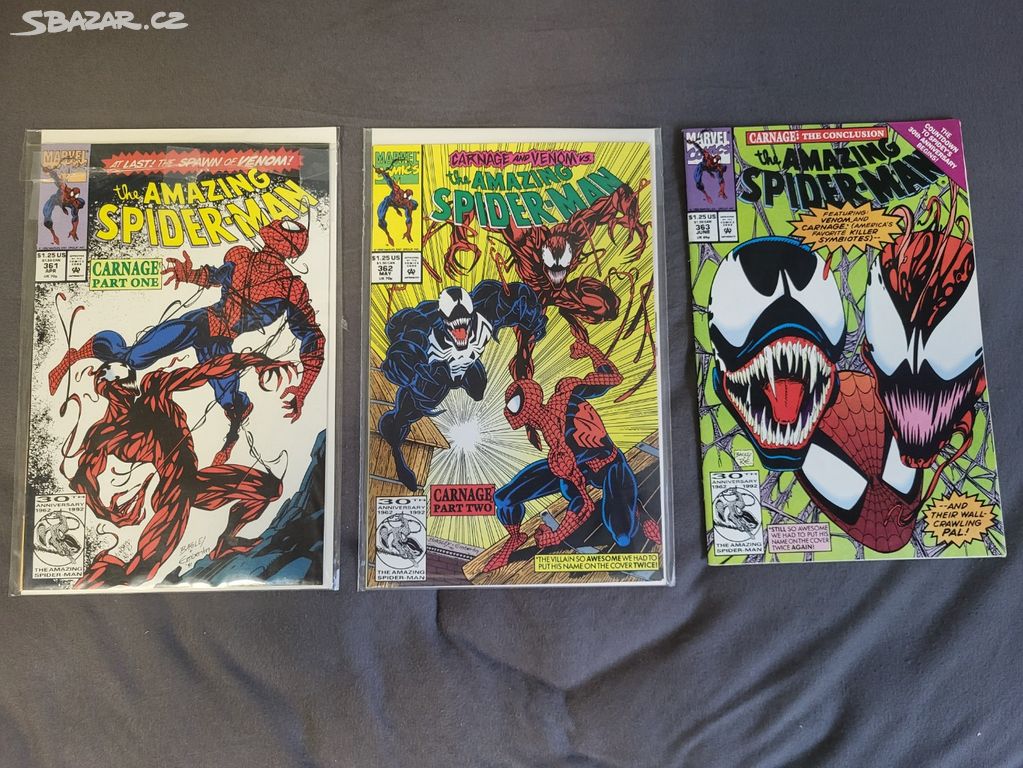 US comics Amazing Spider-Man #361, #362, #363