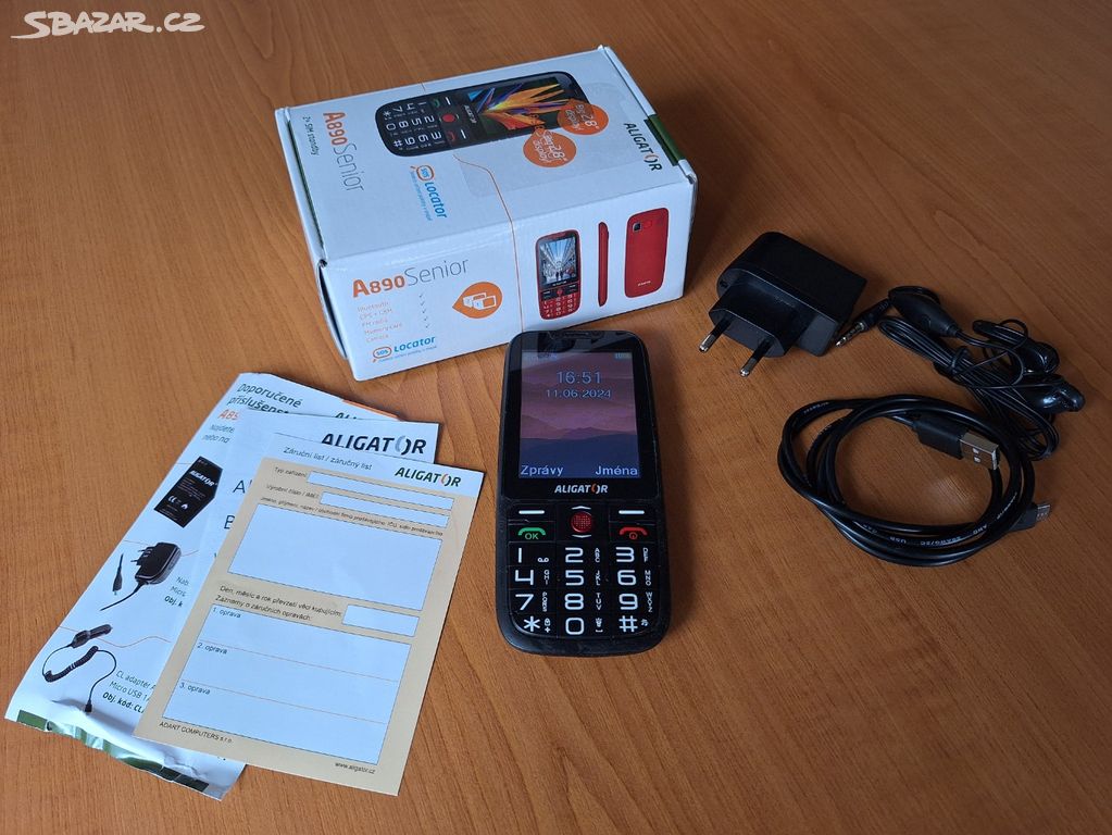 Aligator A890 - seniorský tlačítkový telefon