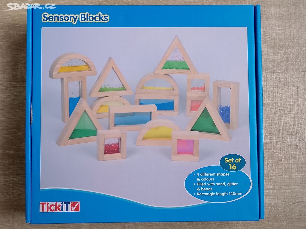 TickIt Sensory Blocks - Smyslové kostky (16ks)