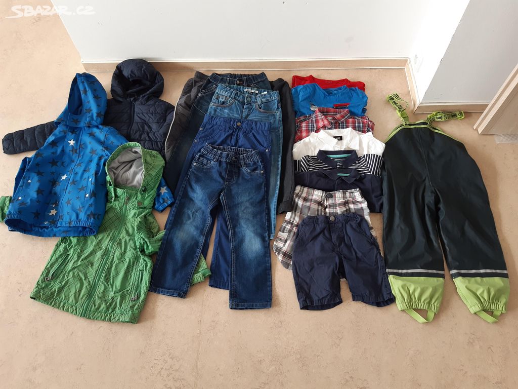 Oblečení mix kluk 110-116 (nepromokavé oblečení)
